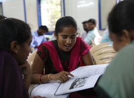 Speaking practice session
